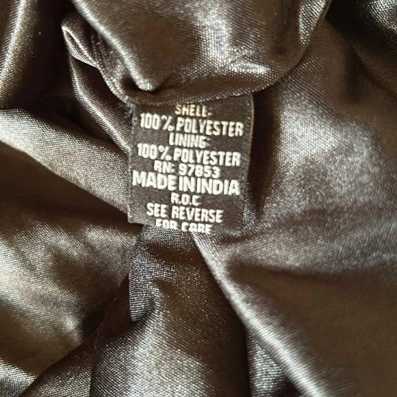 J Kara beaded 1920’s art deco  black chiffon dress size 12 - Picture 10 of 10